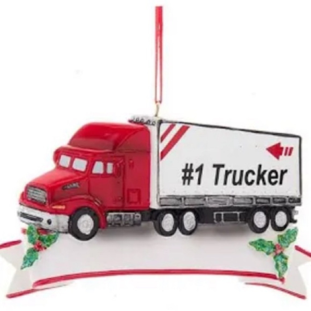 #1 Trucker Ornament